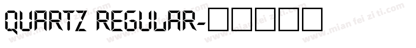Quartz Regular字体转换